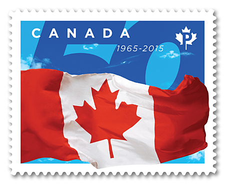 Canadian Flag Canada Postage Stamp